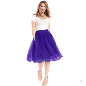 Purple Tulle Skirt